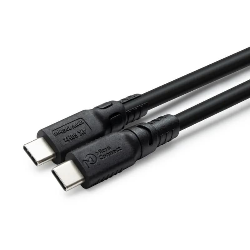 MicroConnect ColorFlex USB 3.2 Gen 2x2 LSZH USB-C -kaapeli, 100 W, 2 m, musta