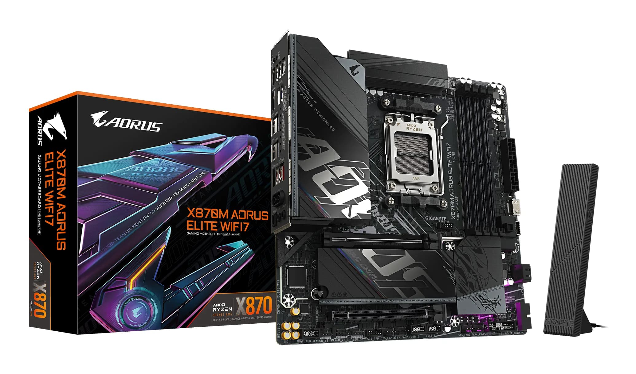 Gigabyte X870M AORUS ELITE WiFi 7 AM5 mATX -emolevy