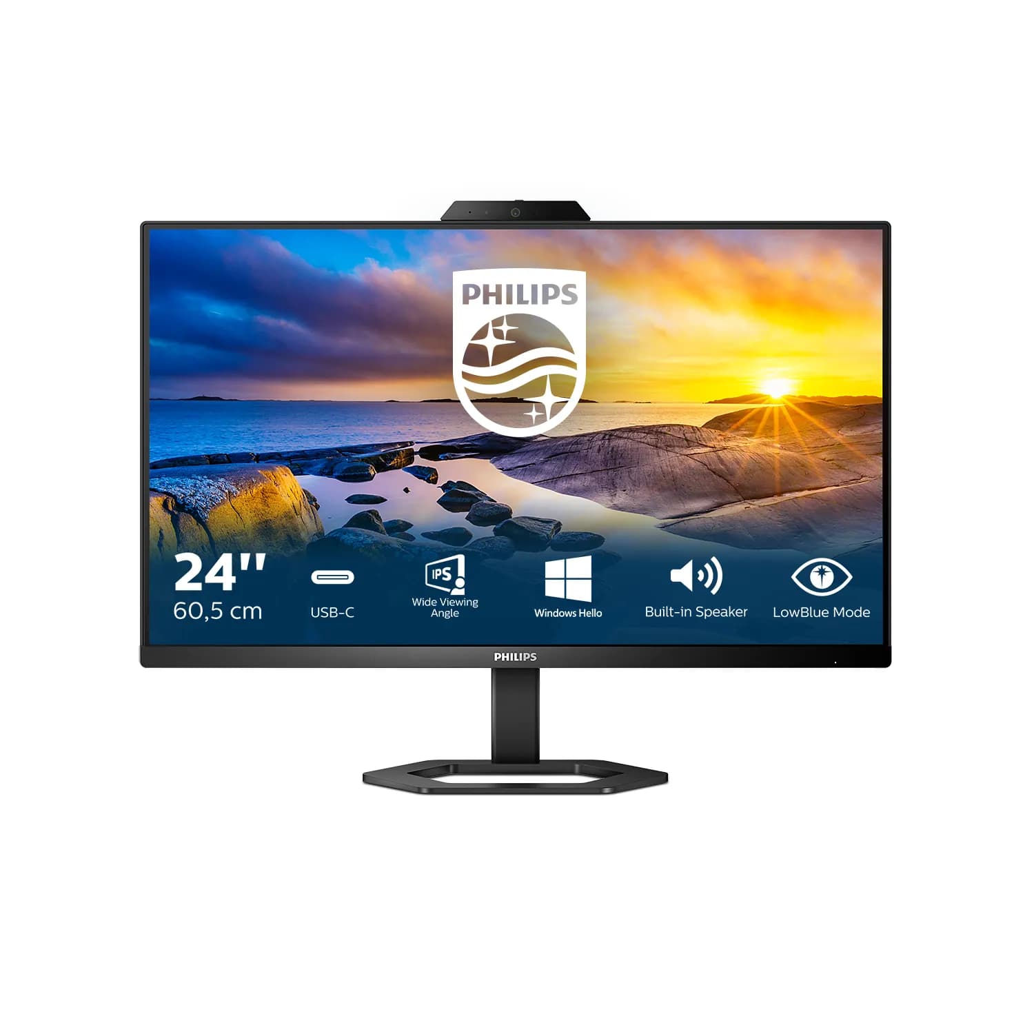 Philips 24E1N5300HE/00 23.8" Full HD, IPS -näyttö, USB-C hub ja webkamera