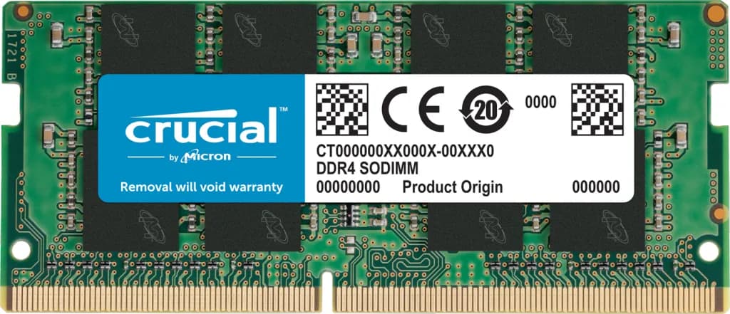 Crucial 8 Gt (1 x 8 Gt) DDR4 3200 MHz, CL22 -muisti (XMP)