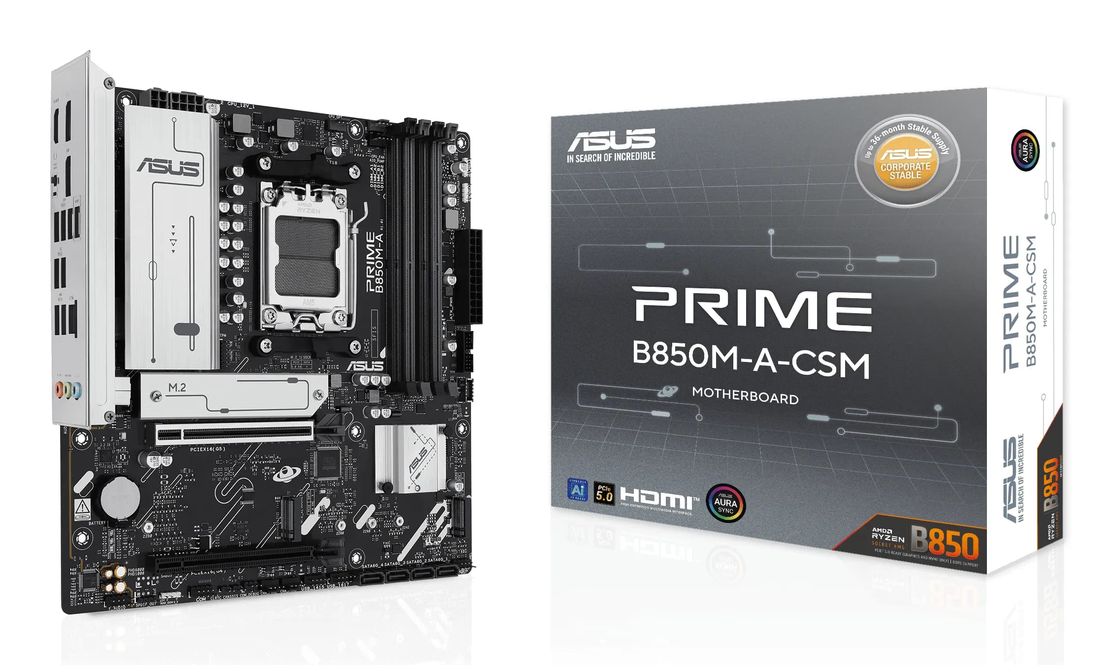 Asus Prime B850M-A-CSM DDR5 AM5 mATX -emolevy