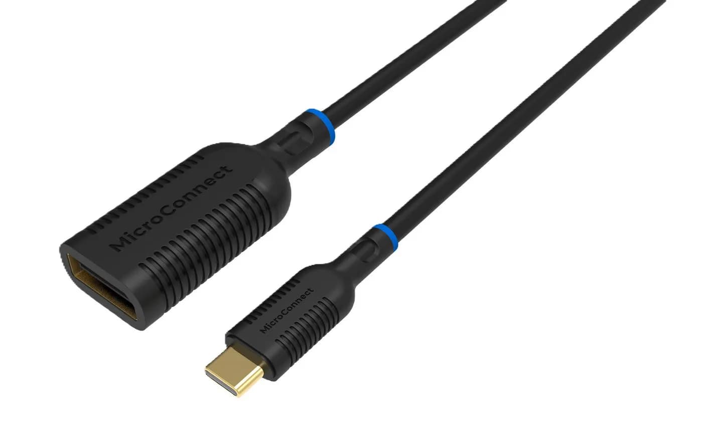 MicroConnect  USB-C – DisplayPort -adapteri, Musta