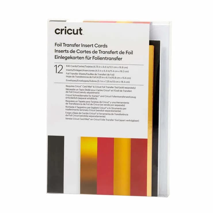 Cricut Foil kortti-insertit R40 12,1 cm x 16,8 cm, Royal Flush, 12 kpl
