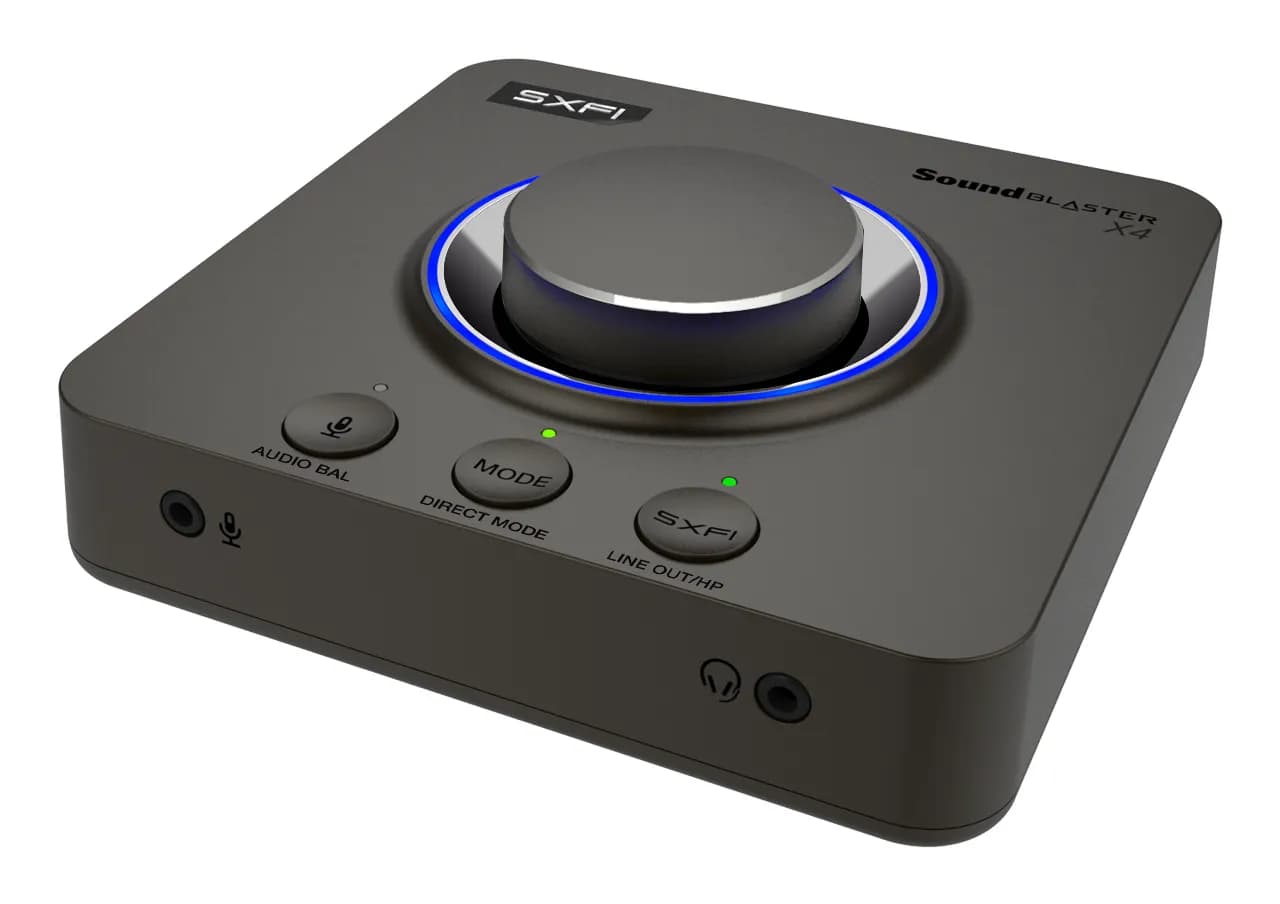 Creative Sound Blaster X4 ulkoinen USB DAC ja kuulokevahvistin, 7.1-kanavainen, 24-bit / 192 kHz