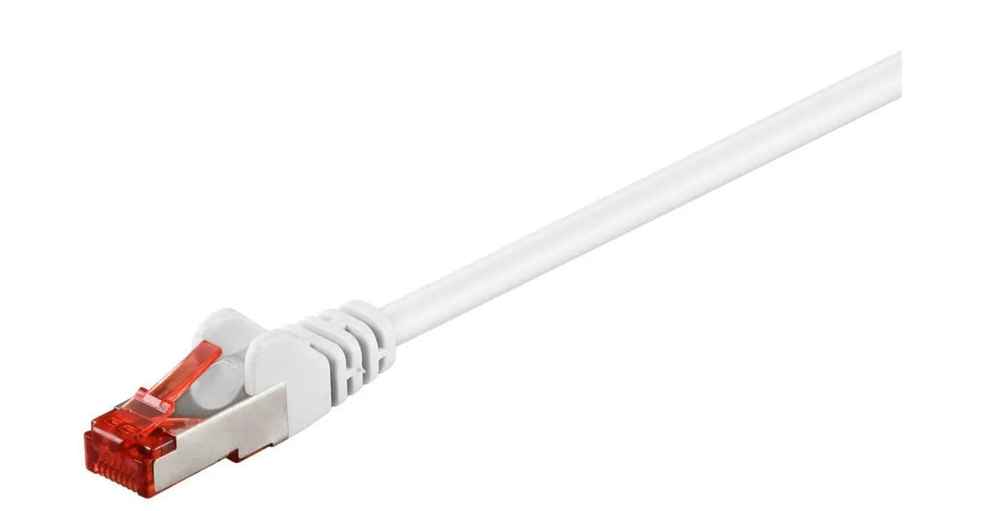 MicroConnect Cat6 FTP RJ45 1m -verkkokaapeli, valkoinen