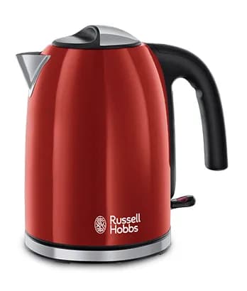 Russell Hobbs Colours Plus -vedenkeitin, 1,7 l, 2400 W, punainen