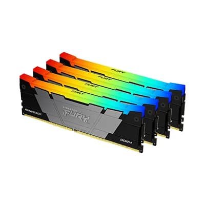 Kingston FURY Renegade RGB 32 Gt (4 x 8 Gt) DDR4 3600 MHz, CL16 -muisti (XMP)