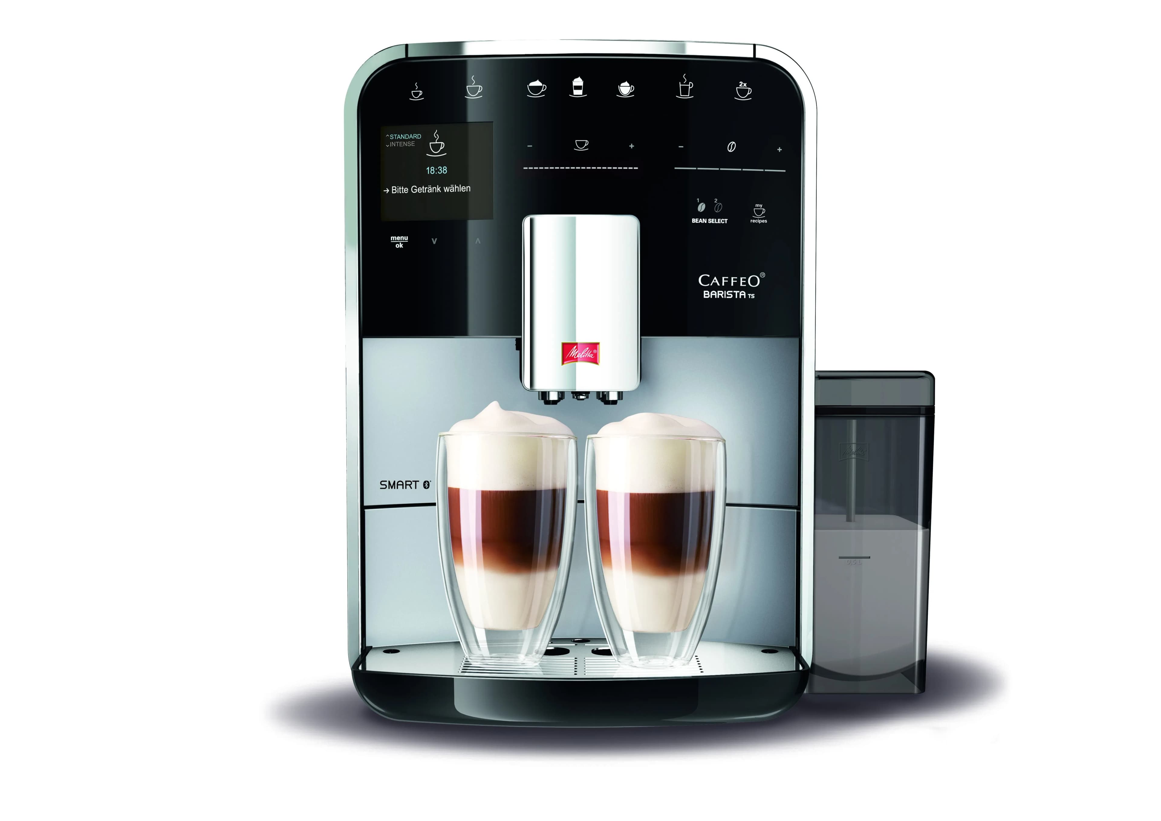 Melitta barista TS smart -kahvikone, hopea