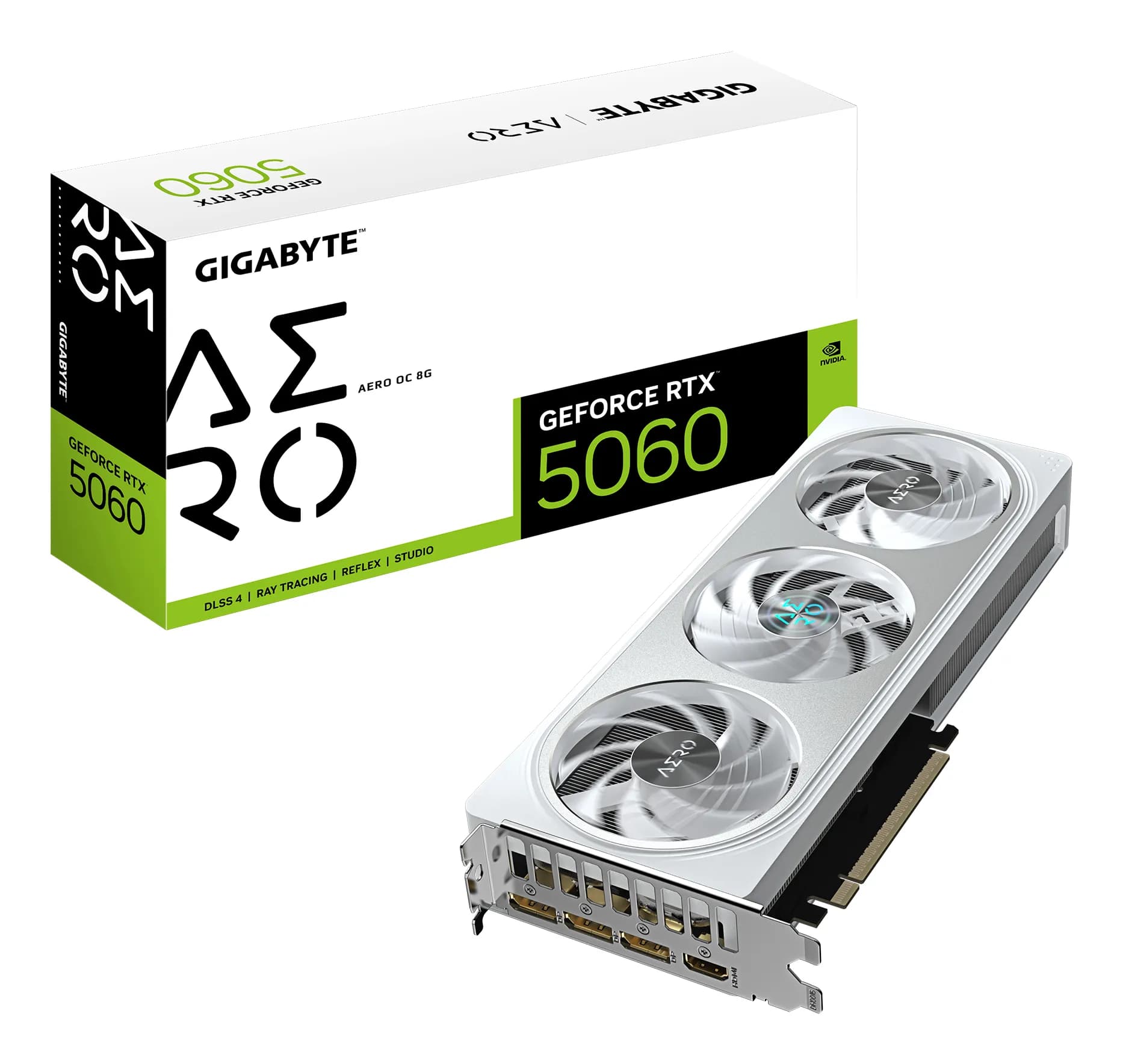 Gigabyte GeForce RTX 5060 AERO OC 8 Gt -näytönohjain