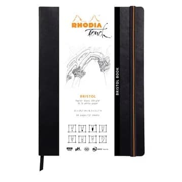 Rhodia Bristol soft A4 32sh blank 205g