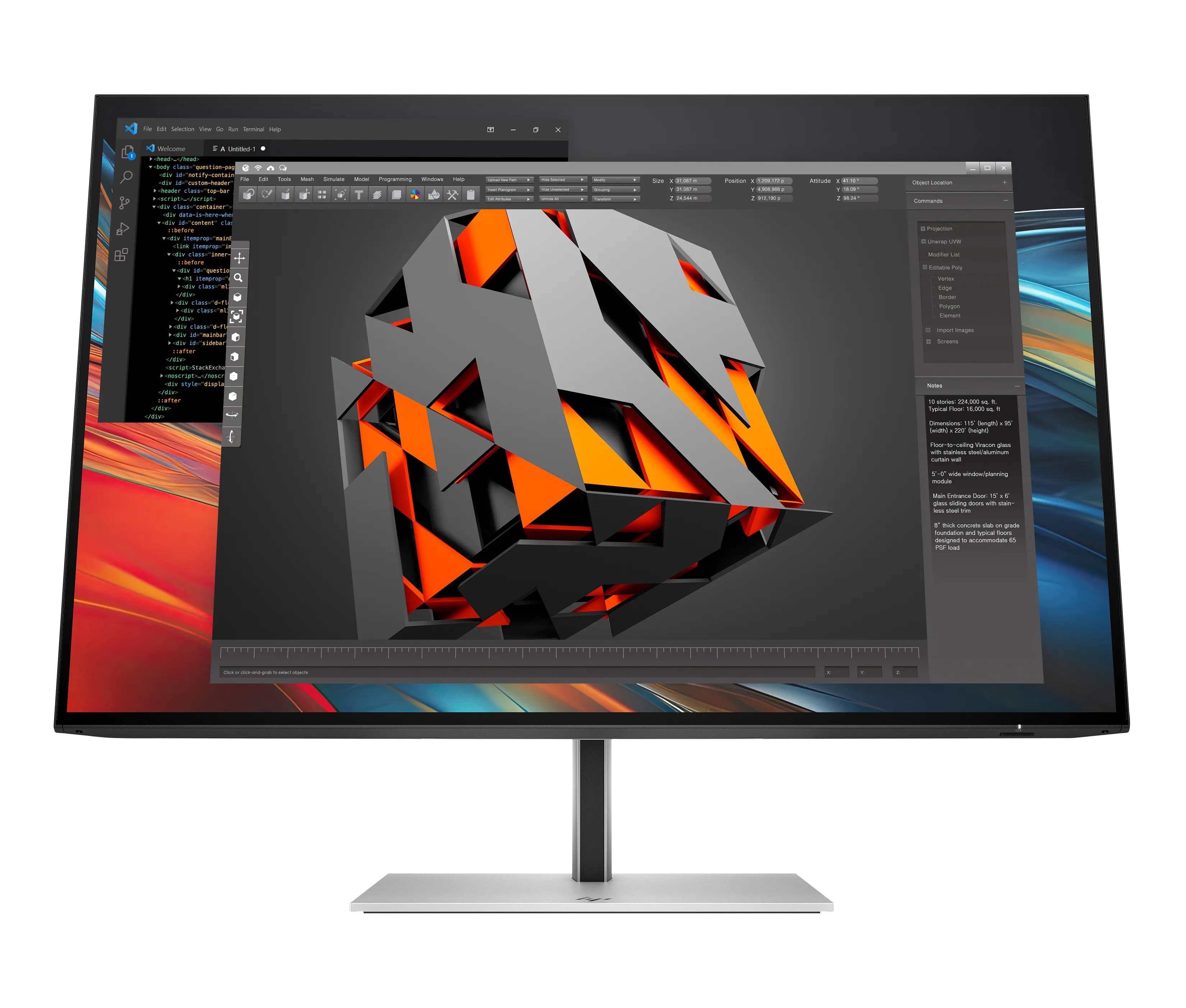 HP Series 7 Pro 724pn 24" WUXGA, IPS -näyttö, USB-C hub