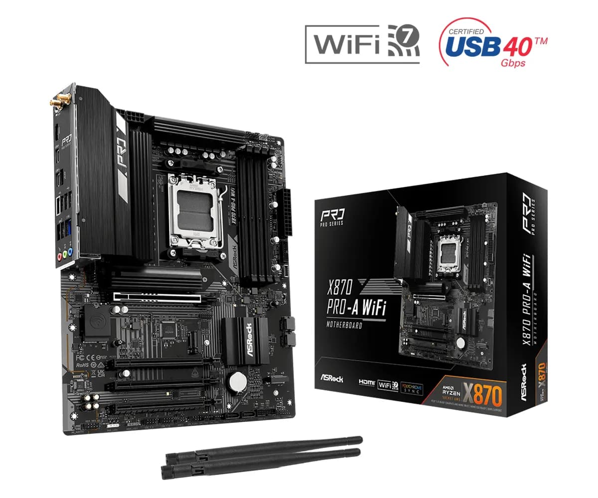 ASRock X870 Pro-A WiFi 7 AM5 ATX -emolevy