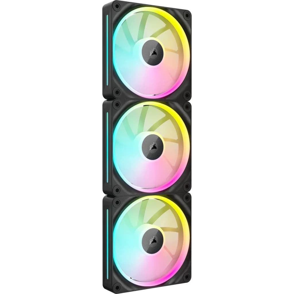 Corsair iCUE LINK LX120 RGB 120 mm PWM -kotelotuulettimen aloituspakkaus - Musta, 3 kpl