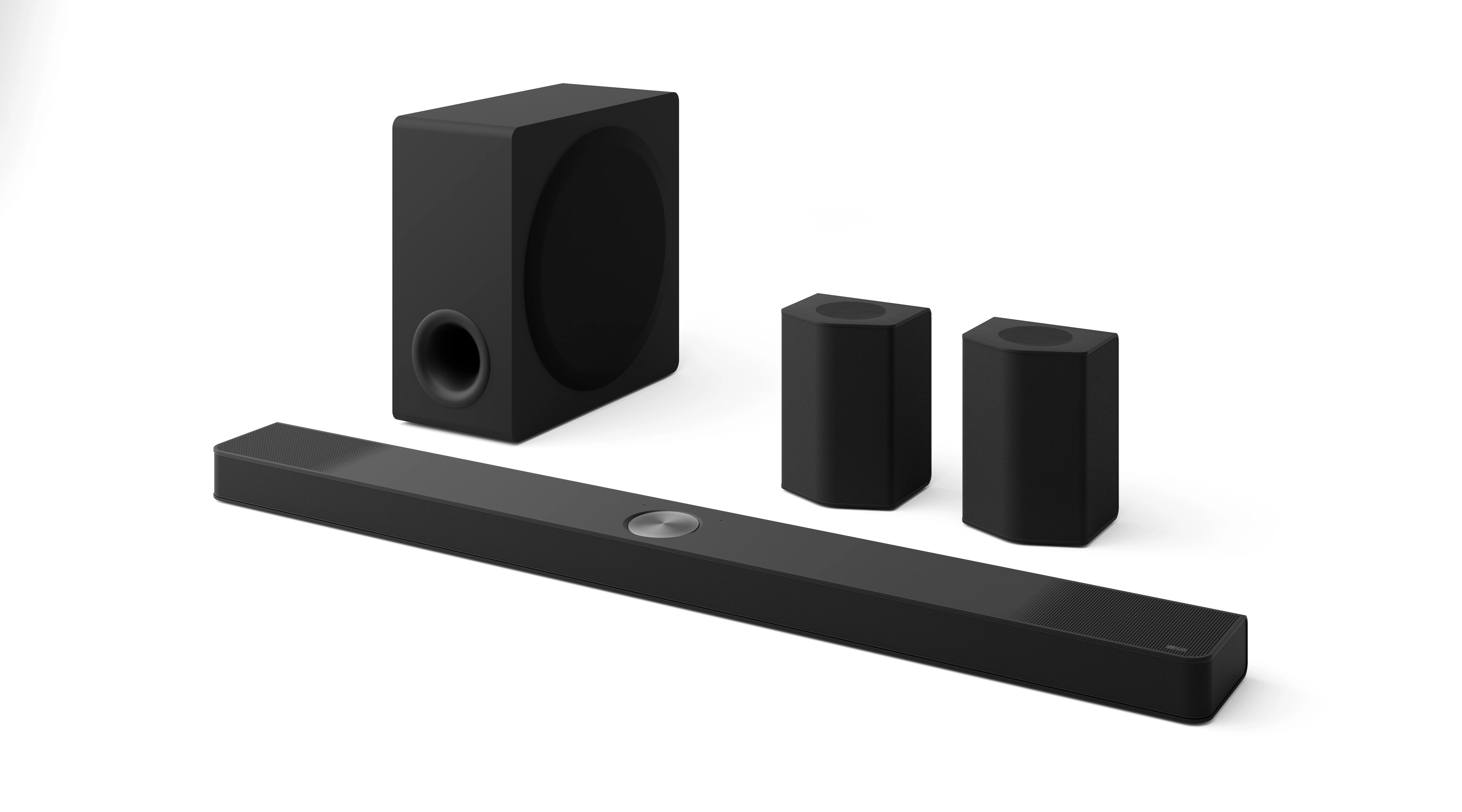 LG S95TR, 9.1.5 Dolby Atmos soundbar -äänijärjestelmä, langattomalla subwooferilla, musta