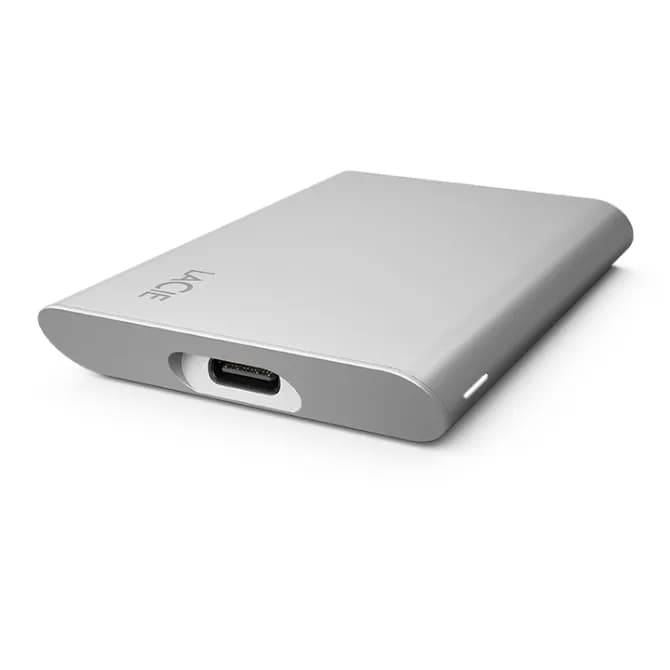 LaCie Portable 1 Tt USB-C -ulkoinen SSD, Moon Silver