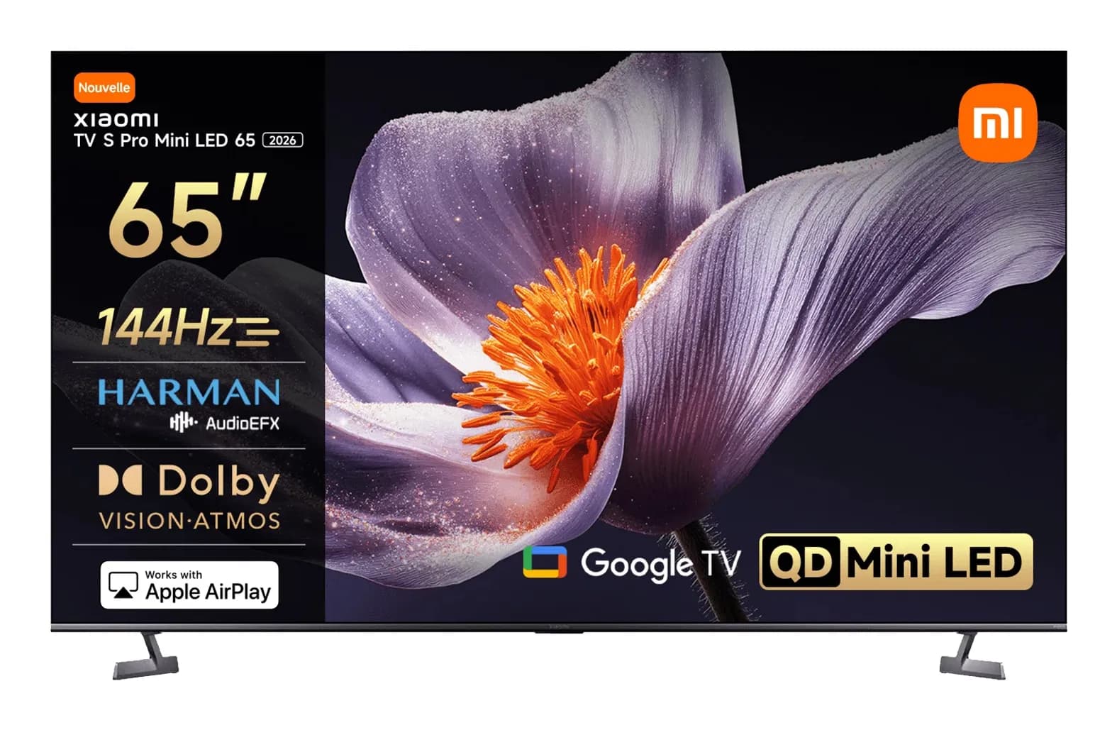 Xiaomi TV S Pro Mini LED 65 2026 65" 4K Android TV, 144 Hz, HDR10+, harmaa