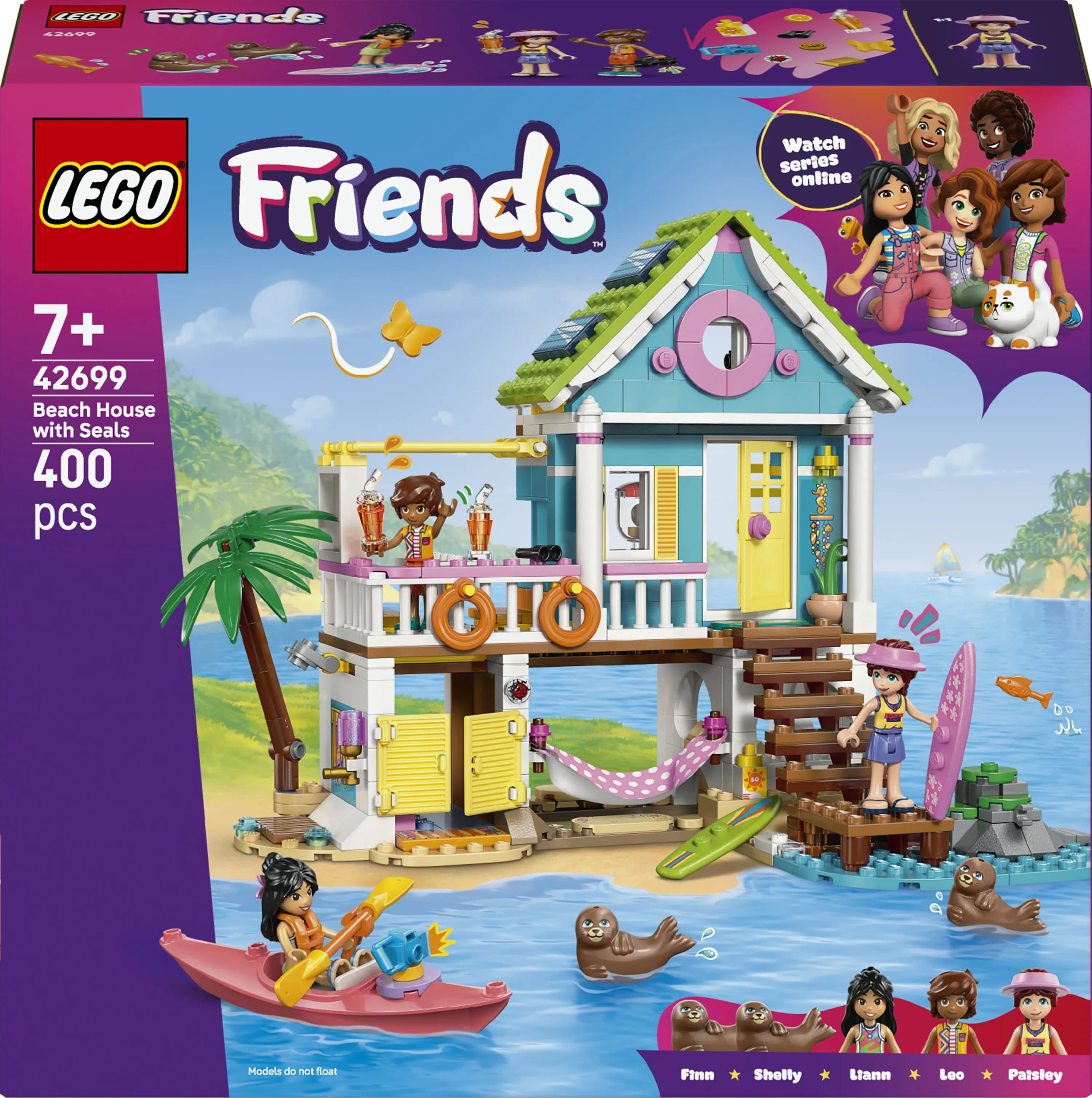 LEGO Friends Rantatalo ja hylkeet 42699