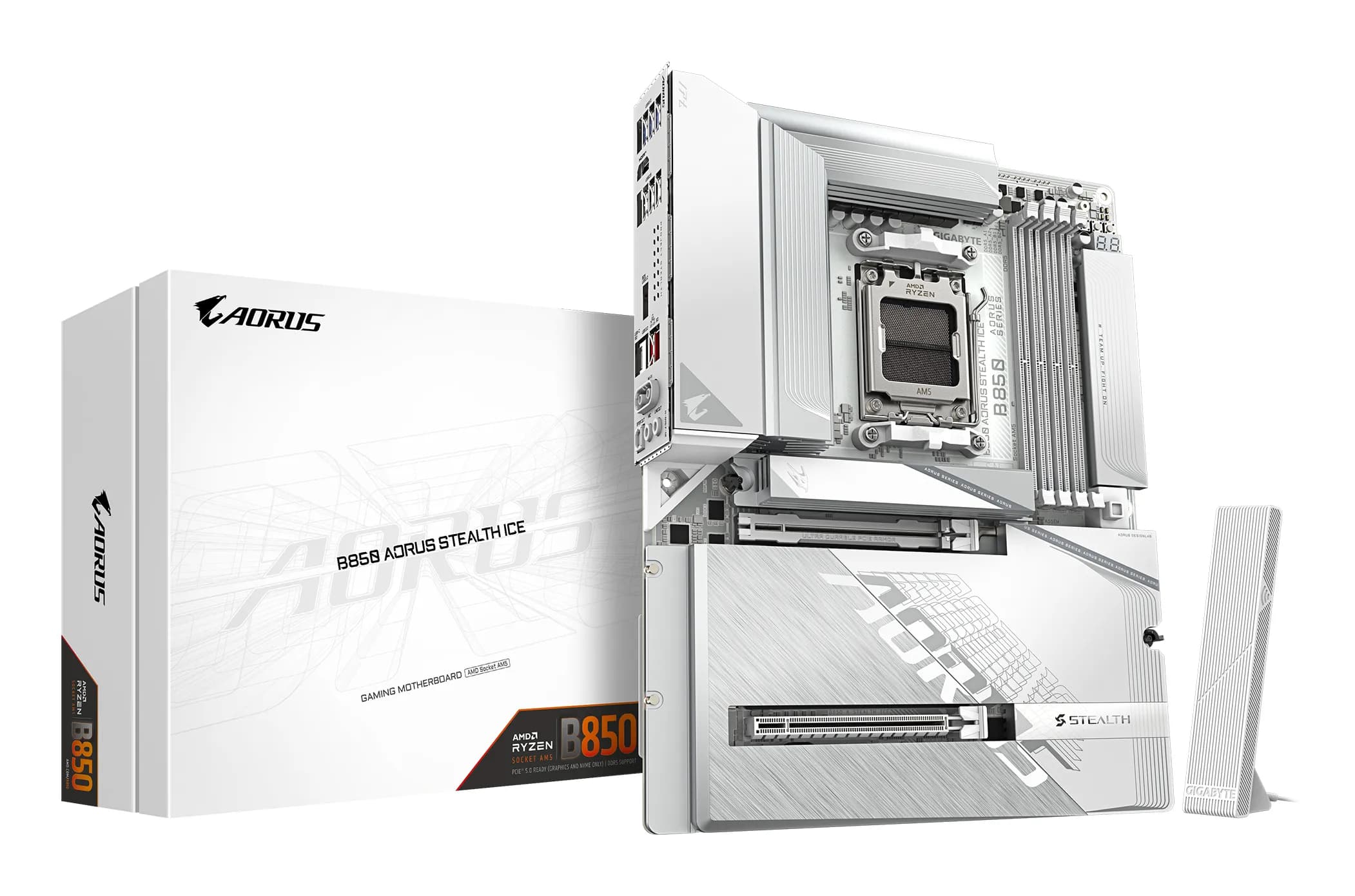 Gigabyte B850 AORUS STEALTH ICE WiFi 7 AM5 ATX -emolevy
