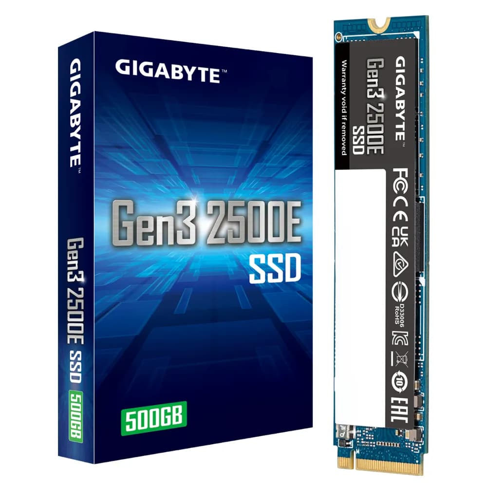 GIGABYTE Gen3 2500E 500 Gt M.2 NVMe -SSD-levy