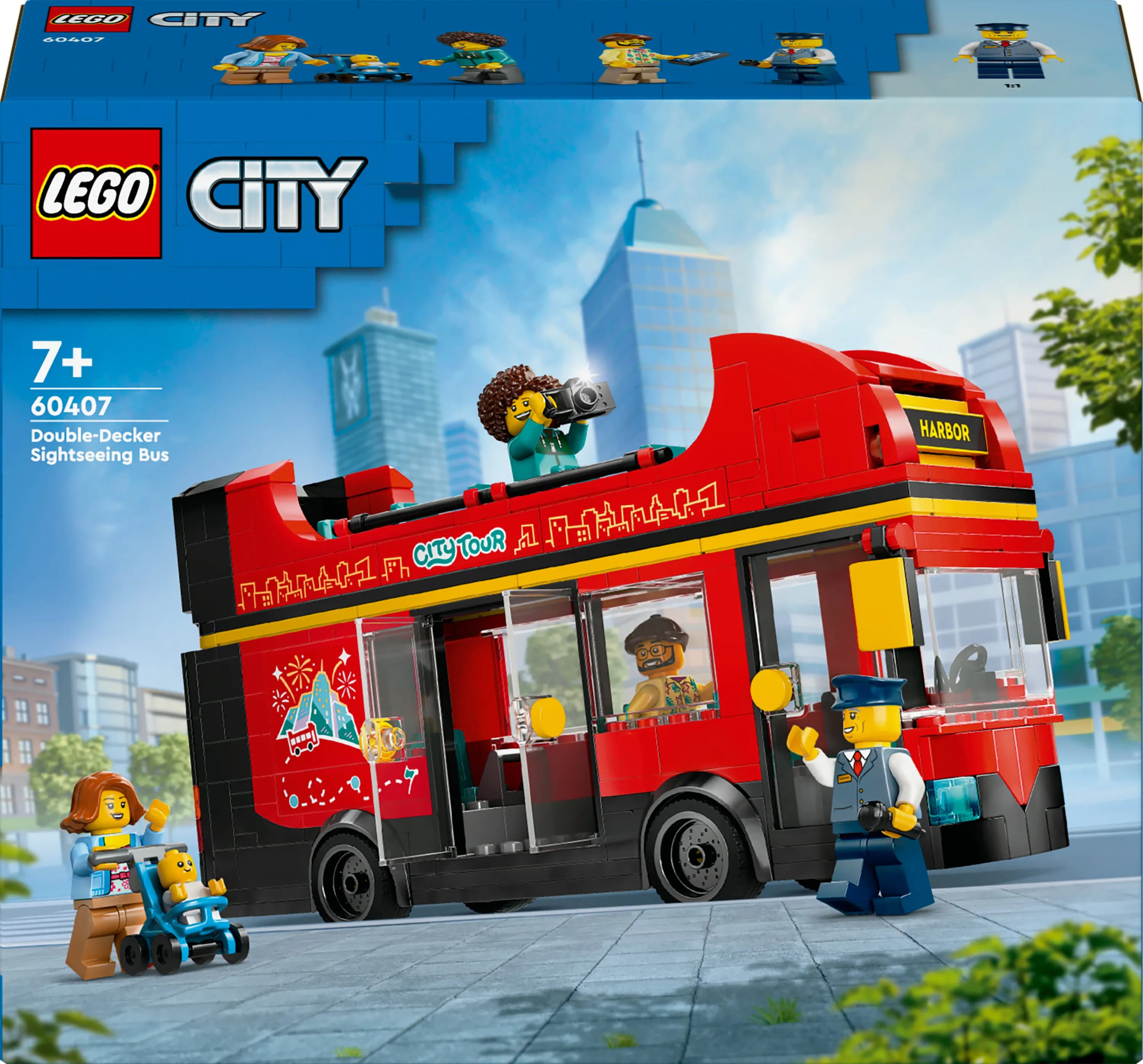 LEGO City Punainen kaksikerroksinen turistibussi 60407