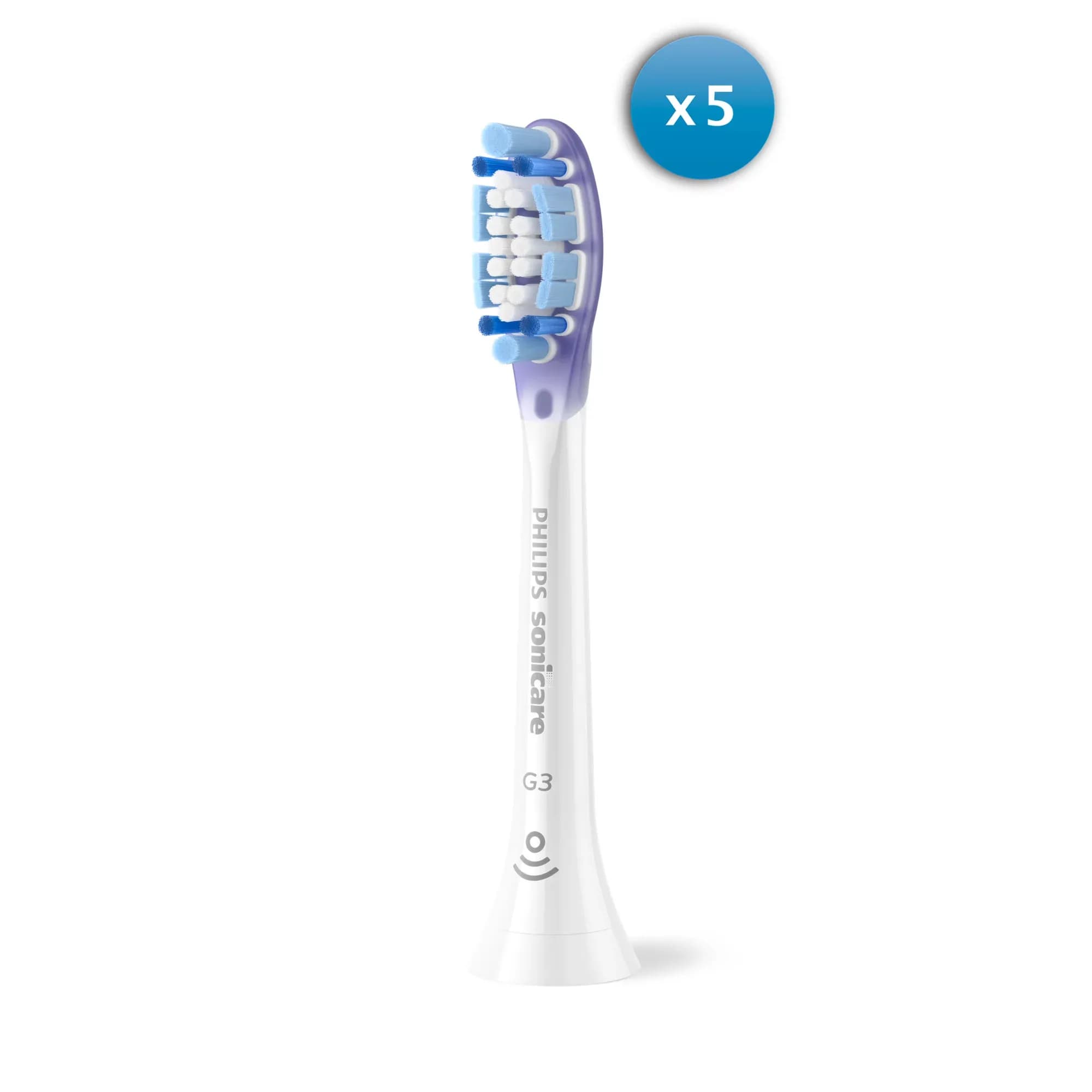 Philips Sonicare G3 Premium Gum Care -vaihtopäät, 5 kappaletta, Valkoinen
