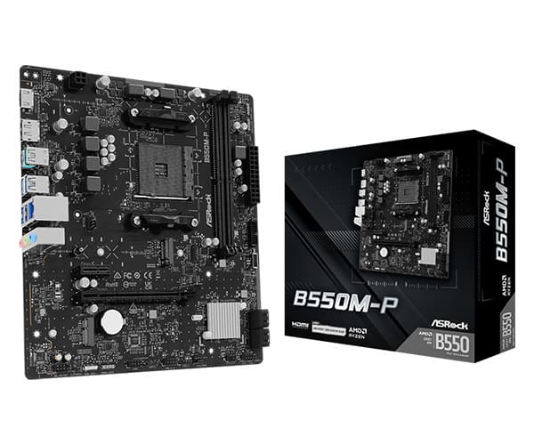 ASRock B550M-P AM4 mATX-emolevy