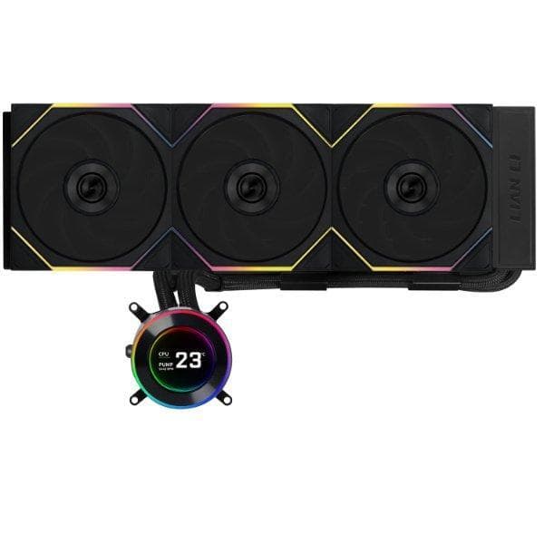 Lian Li Hydroshift II LCD-C 360TL 360mm ARGB -nestejäähdytin, musta