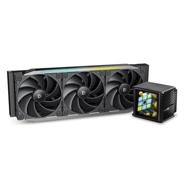 Sudokoo Proteus 360 360mm ARGB -nestejäähdytin, musta
