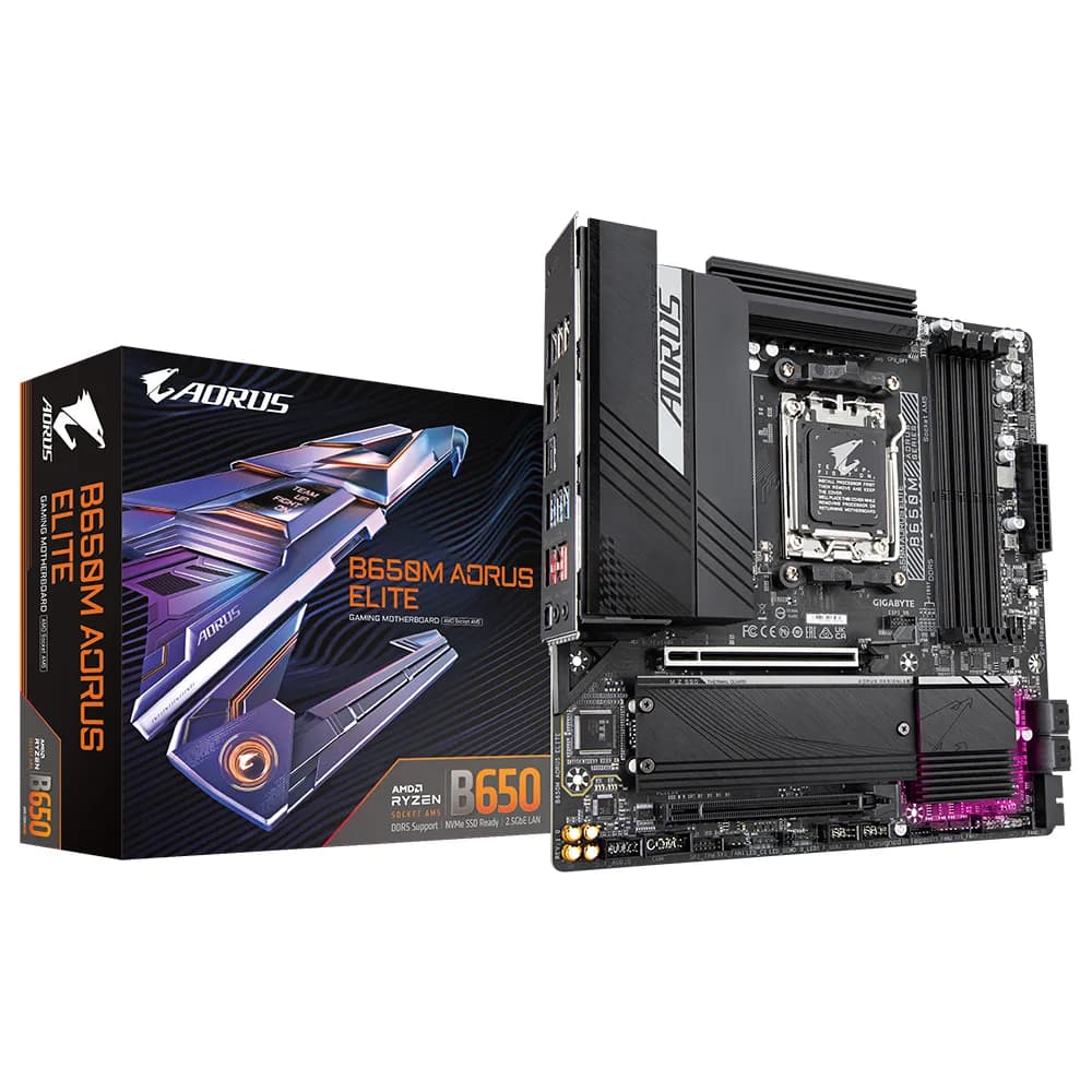 Gigabyte Aorus B650M Elite AM5 mATX -emolevy