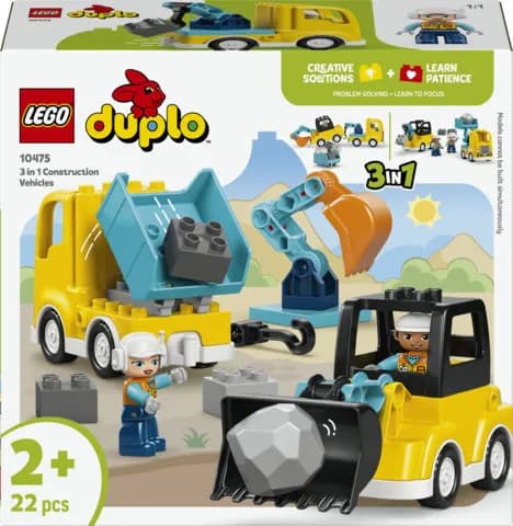 LEGO DUPLO Town Työmaa-ajoneuvot 3in1 10475