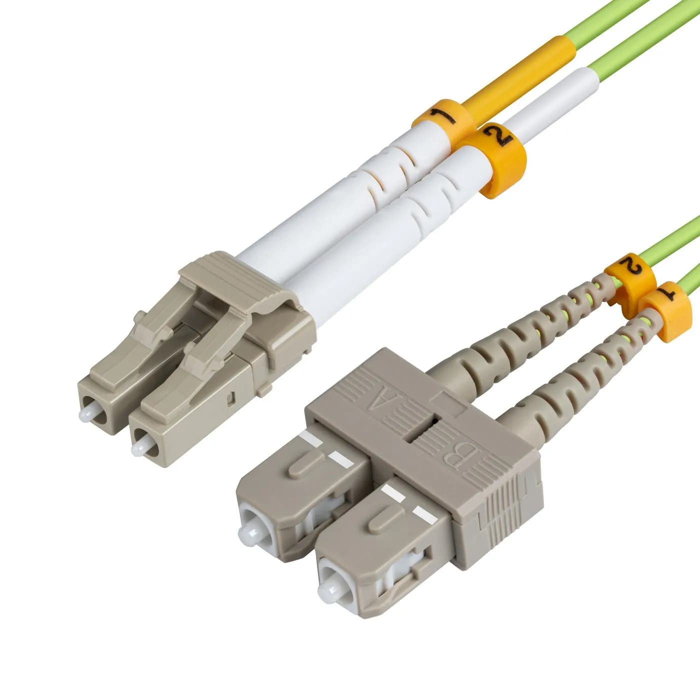 MicroConnect OM5 LC/UPC-SC/UPC 10m -valokuitukaapeli, vihreä