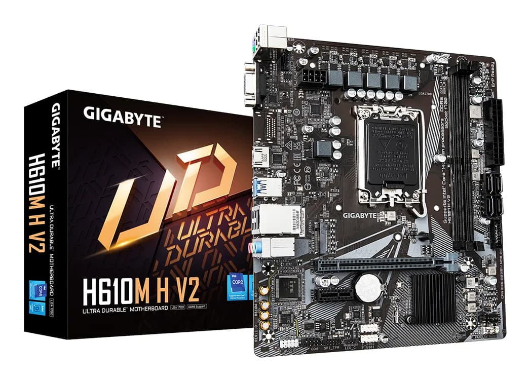 Gigabyte H610M H V2 DDR4 LGA1700 mATX -emolevy