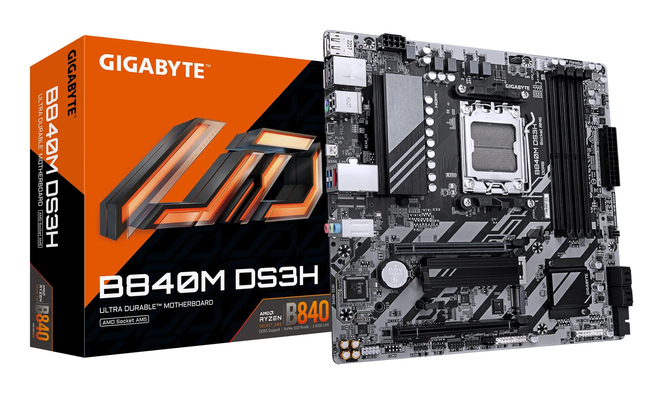 Gigabyte B840M DS3H DDR5 AM5 mATX -emolevy