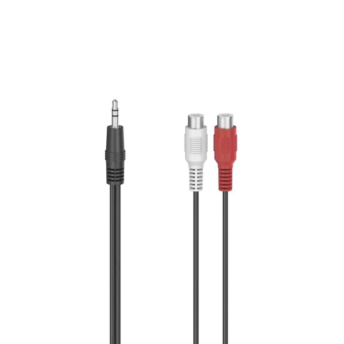 Hama 3,5 mm – 2x RCA -audiokaapeli, 0,1 m, musta