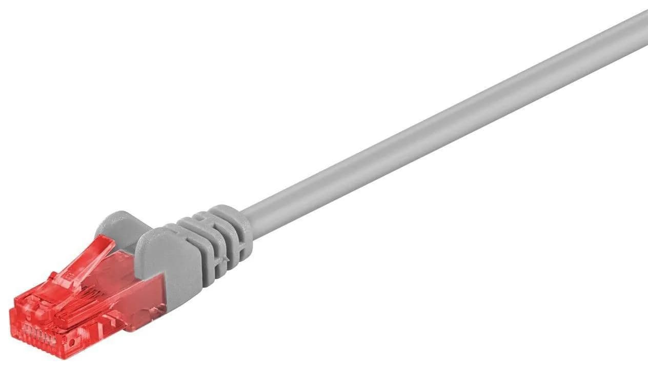 MicroConnect Cat6 UTP RJ45 30m -verkkokaapeli, harmaa