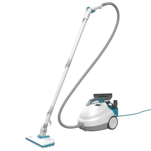 BLACK+DECKER BHSMP2314-QS -säiliöhöyrypesuri, 2300 W, 1,2 L, 4 bar, 14 tarviketta, sininen/valkoinen