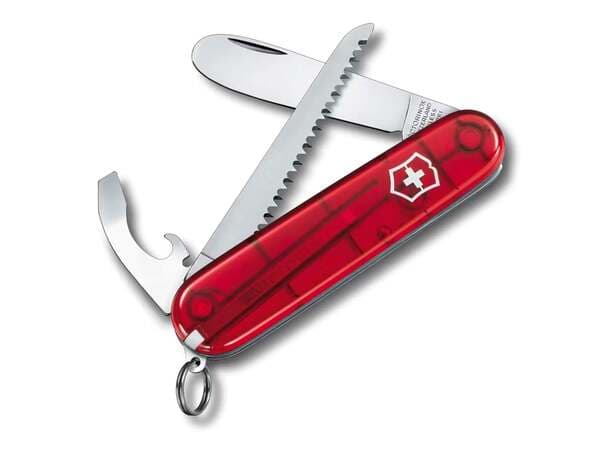 Victorinox My First Taskuveitsi - Läpikuultava punainen