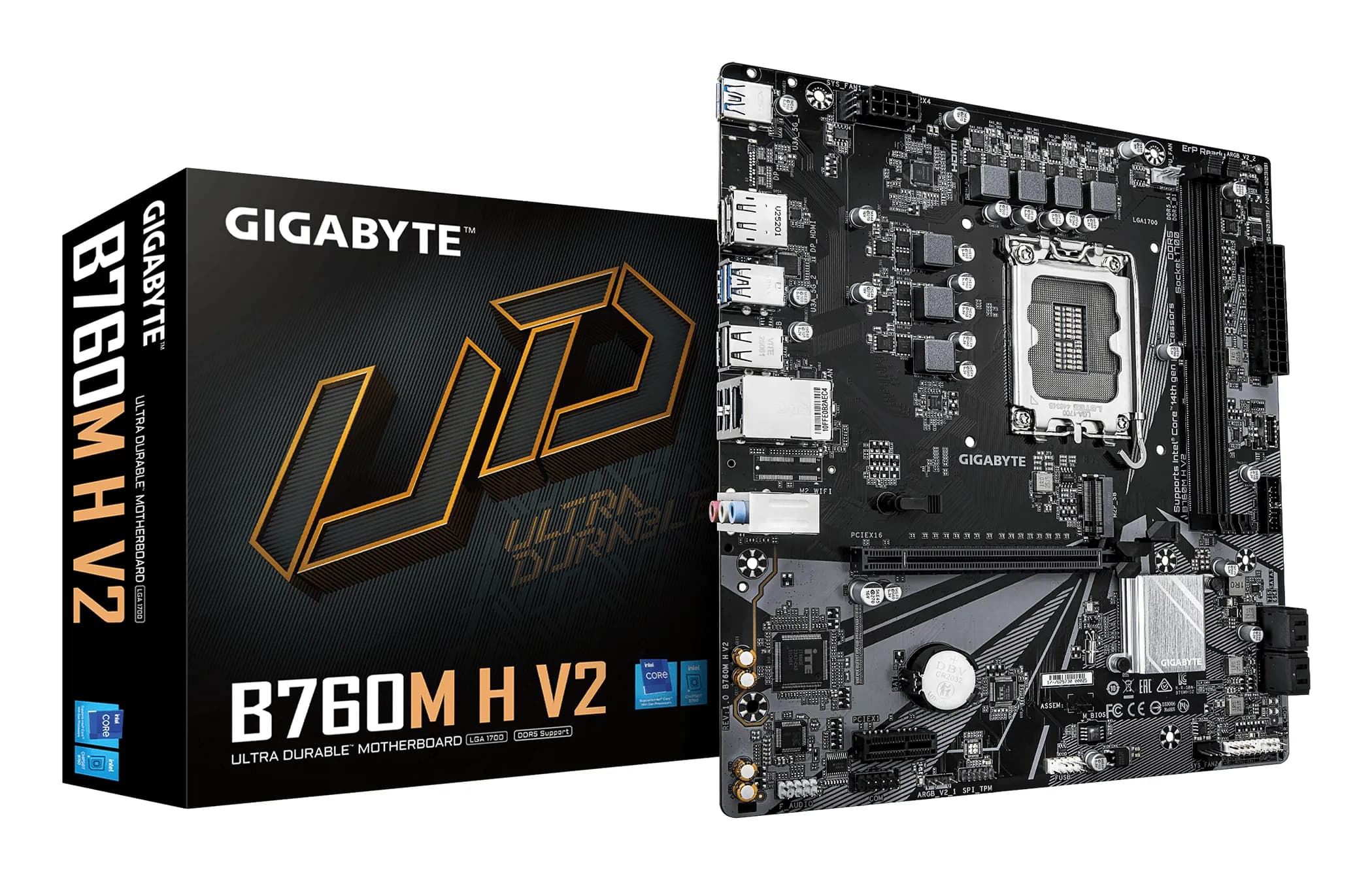 Gigabyte B760M H V2 DDR5 LGA1700 mATX -emolevy