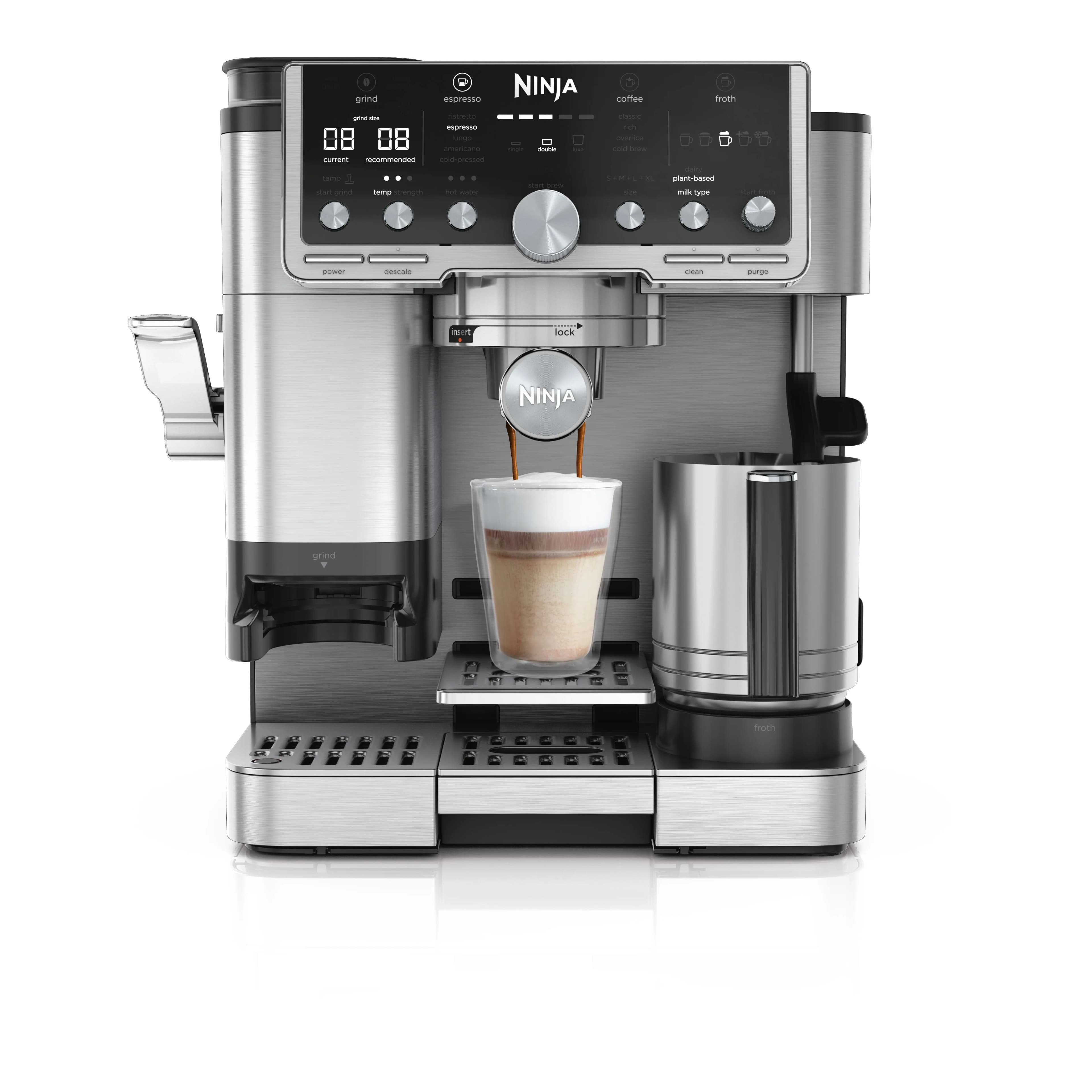 Ninja Luxe Caf Pro -espressokeitin, musta, Ruostumaton teräs