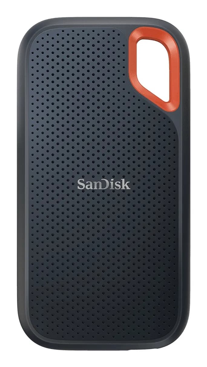SanDisk Extreme Portable 1 Tt USB-C -ulkoinen SSD, iskunkestävä, laitteistosalaus, salasanasuojaus, musta