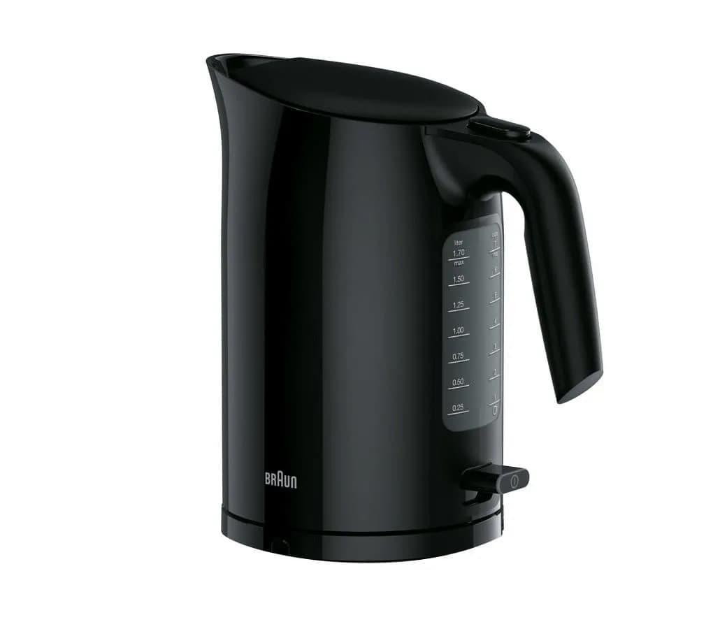 Braun PurEase WK 3100 -vedenkeitin, 1,7 l, 2200 W, musta