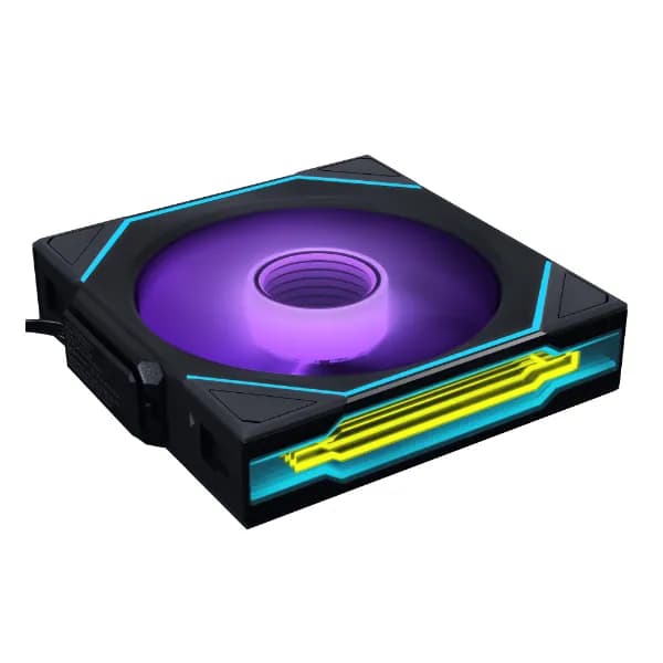 Lian Li UNI FAN SL-INFINITY Wireless 140 mm PWM -kotelotuuletin - Musta