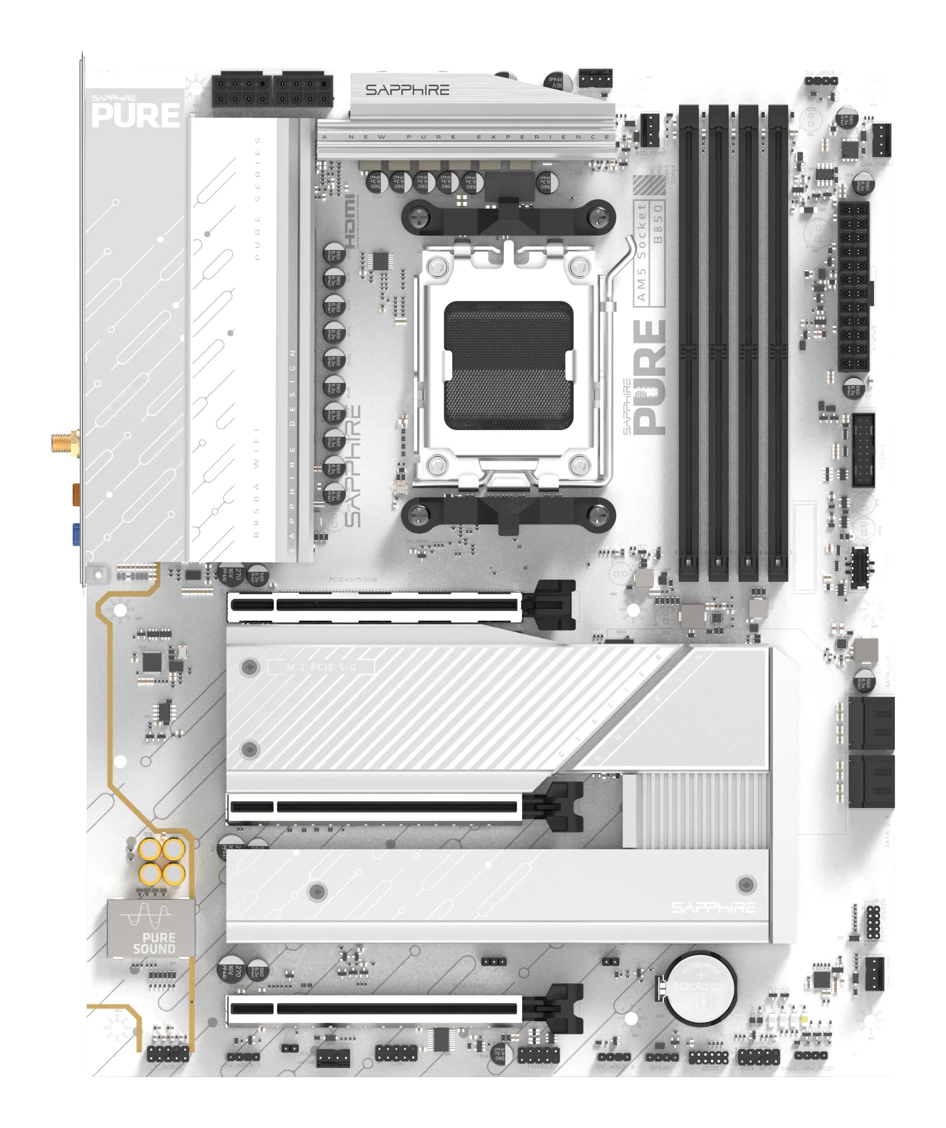 Sapphire PURE B850A WiFi 7 -emolevy