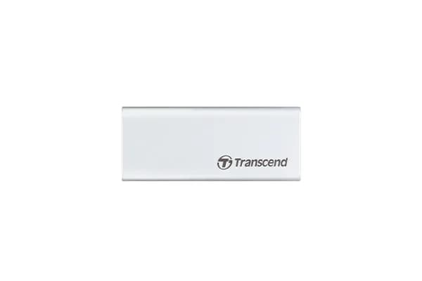 Transcend ESD260C 1 Tt USB 3.1 Gen 2 (USB-C) -ulkoinen SSD, kannettava, iskunkestävä, salasanasuojaus, hopea