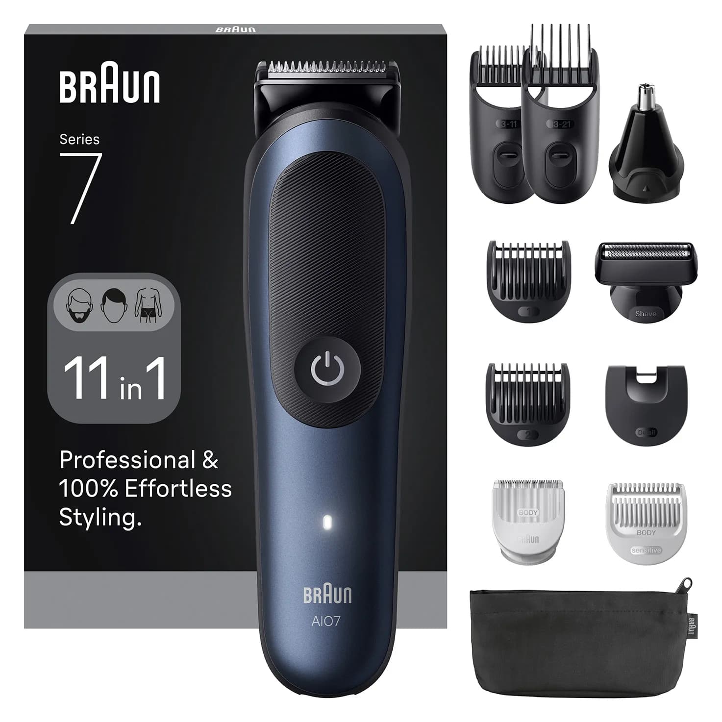 Braun AIO 7540 All-in-One Style Kit -partatrimmeri