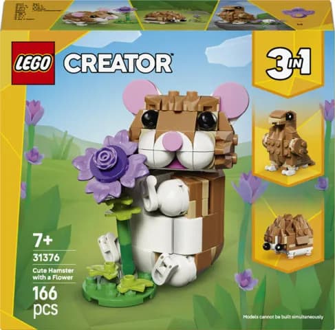 LEGO Creator 3in1 Hurmaava hamsteri ja kukka 31376