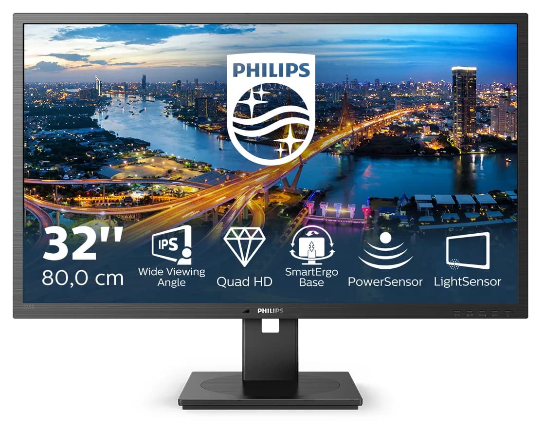 Philips 325B1L 31.5" QHD, IPS -näyttö, PowerSensor