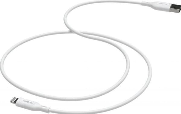 mophie Essentials USB-A – Lightning -kaapeli, 2 m, valkoinen