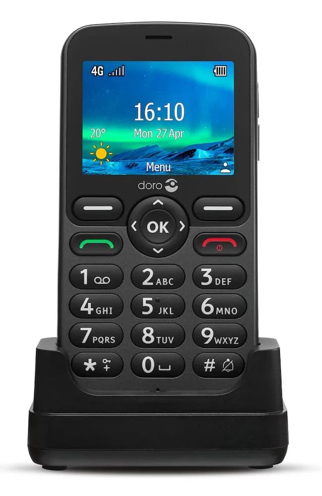 Doro 5861 4G -puhelin, Graphite