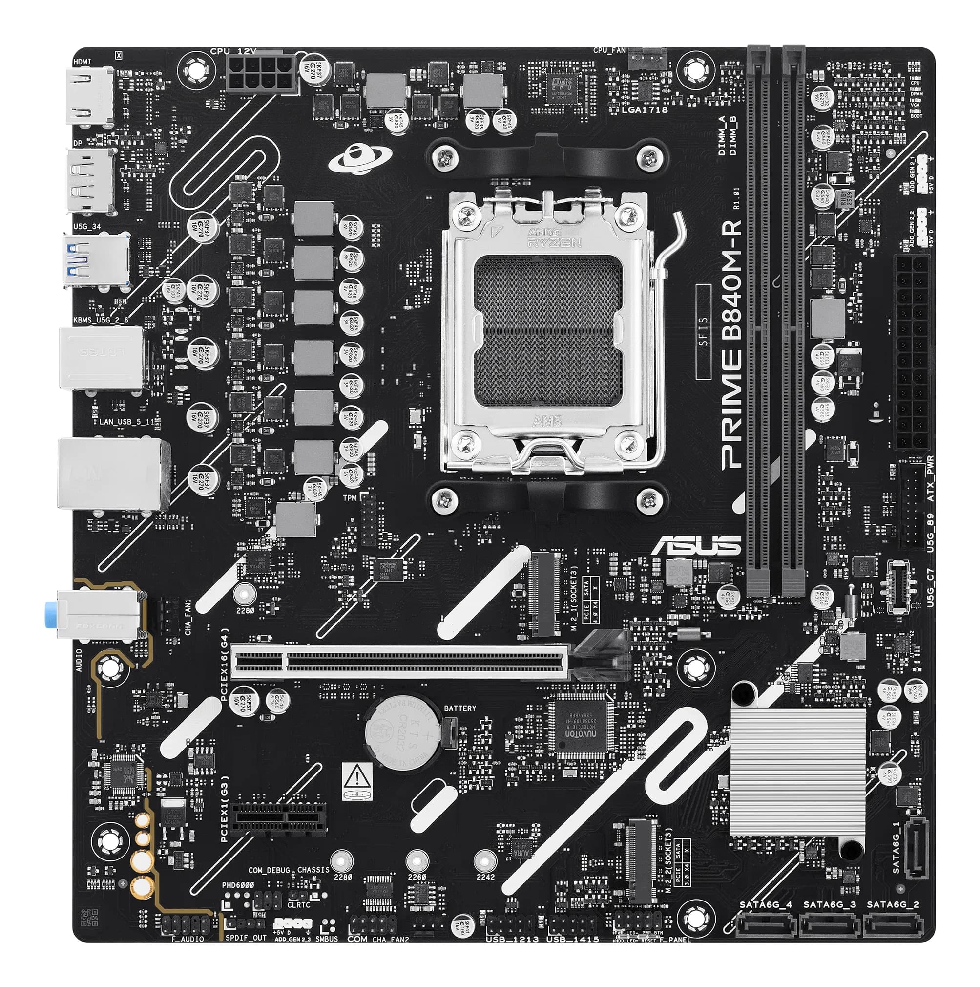 Asus PRIME B840M-R DDR5 AM5 mATX -emolevy